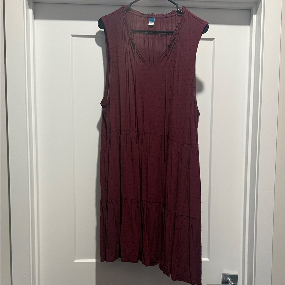 Old Navy Burgundy Sleeveless Mini Dress